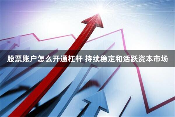 股票账户怎么开通杠杆 持续稳定和活跃资本市场
